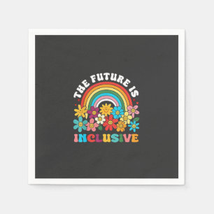 The Future Is Inclusive Pride Month LGBTQ Napkin