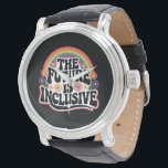 The Future is Inclusive Rainbow LGBTQ Flag Gay  Watch<br><div class="desc">The Future is Inclusive Rainbow LGBTQ Flag Gay Lesbian Pride Month</div>