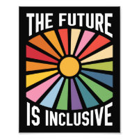 The Future is Inclusive Rainbow Pride Trans Rights