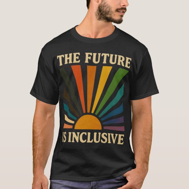 The Future is Inclusive  retro T-Shirt (Front)