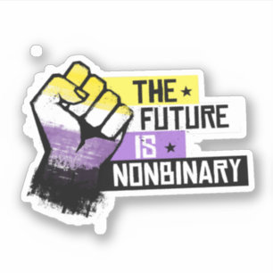 The future is Nonbinary Sticker