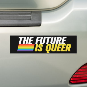 The Future Is Queer Lesbian Gay Pride LGBT Bumper Sticker