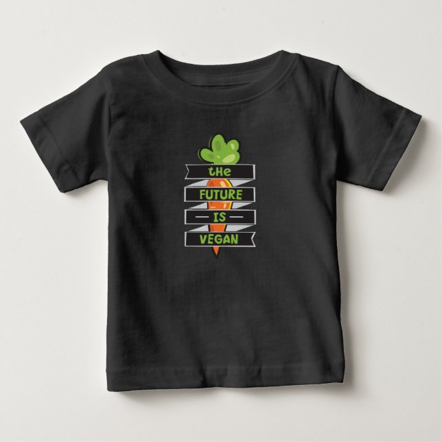 The Future Is Vegan Baby T-Shirt (Front)