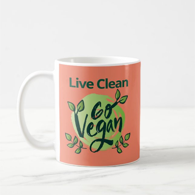 The Future is Vegan Design  Coffee Mug (Left)