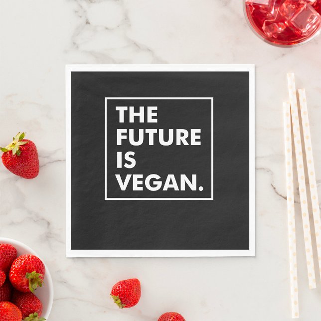 The Future Is Vegan Napkin (Creator Uploaded)