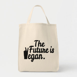 THE FUTURE IS VEGAN. TOTE BAG