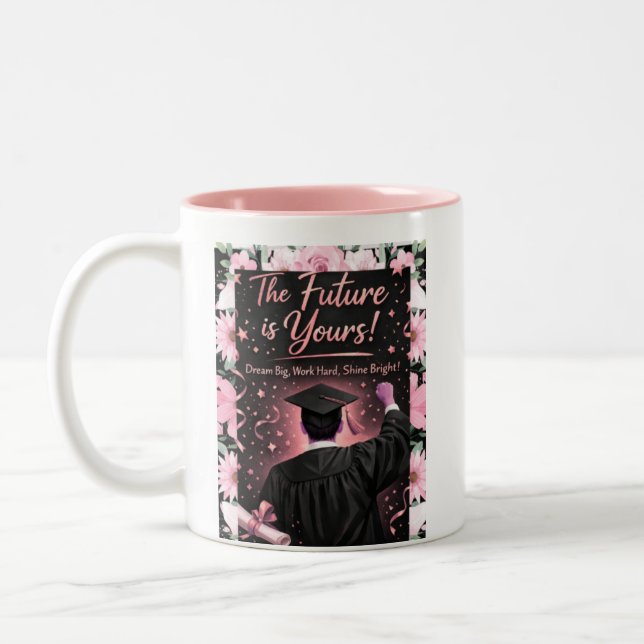 “The Future is Yours!” Two-Tone Coffee Mug (Left)
