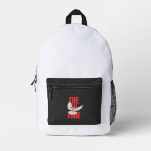 The Future – Motivational Typography Quote Printed Backpack