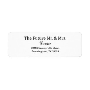 The Future Mr and Mrs Labels, Engagement Labels