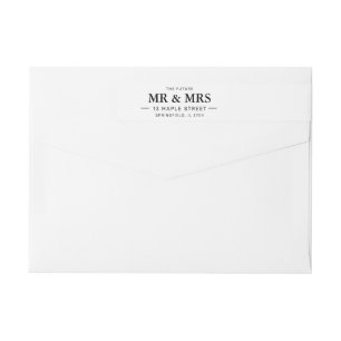 The Future Mr And Mrs Return Address Labels