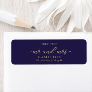 The Future Mr and Mrs Wedding Return Address Label