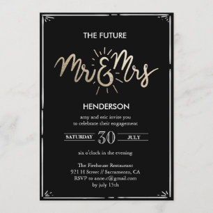 The Future Mr & Mrs Engagement Invitation