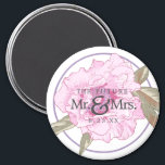 The Future Mr & Mrs Floral Wedding Save The Date Magnet<br><div class="desc">A unique way to announce the save the date for your wedding. Email me @ JMR_Designs@yahoo.com if you need assistance or have any special request.</div>