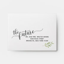The Future Mr. & Mrs. RSVP Envelope Card Wedding