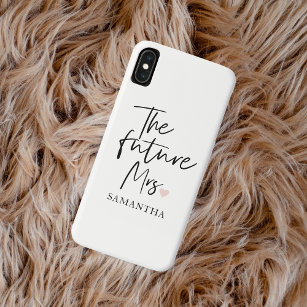 The Future Mrs and Your Name   Modern Beauty Gift Case-Mate iPhone Case