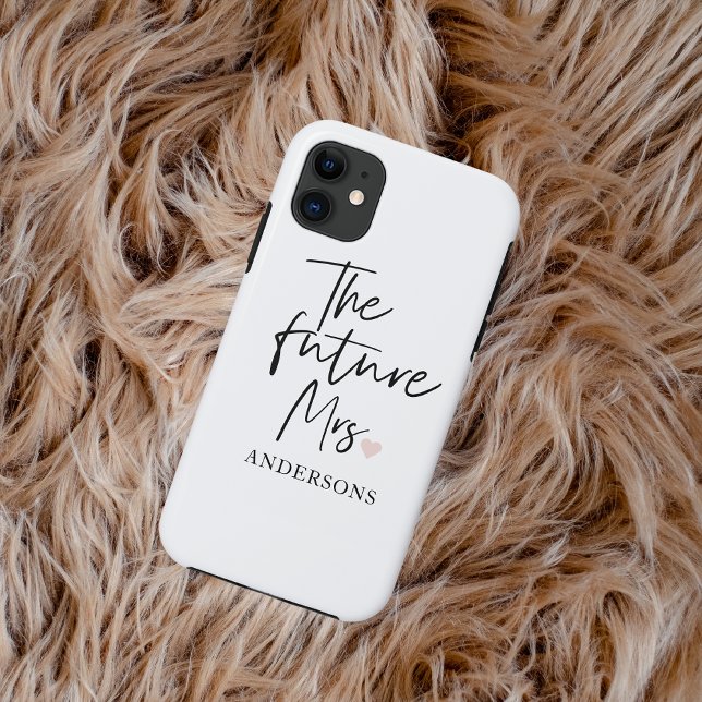 The Future Mrs and Your Name | Modern Beauty Gift Case-Mate iPhone Case (Creator Uploaded)