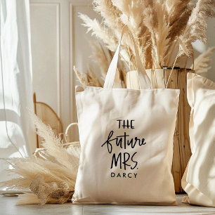 The Future Mrs Hand Lettered Tote Bag