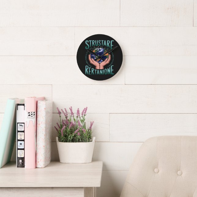 The Future of Earth Depends on Us  Round Clock (Reading Room)