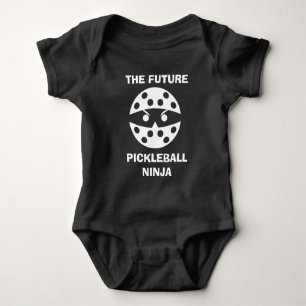 The future Pickleball Ninja, cute for baby Baby Bo Bodysuit