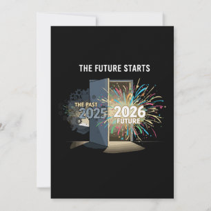 The Future Starts   Happy New Year 2026  Holiday Card