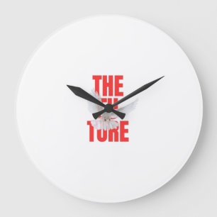 The Future Typography Motivational Wall clock