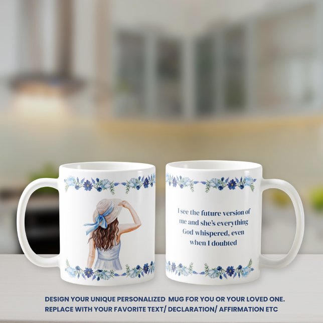 The Future Version of Me Personalised Text/Quote Coffee Mug (Creator Uploaded)
