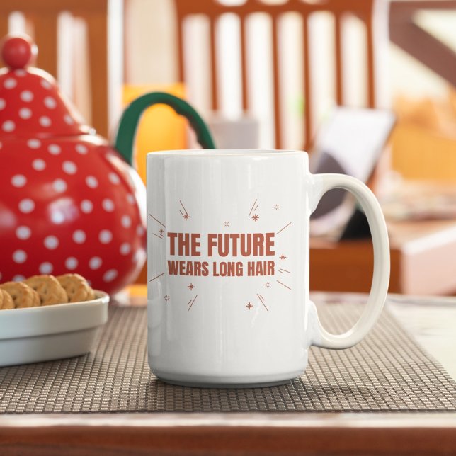 The Future Wears Long Hair Coffee Mug (Creator Uploaded)