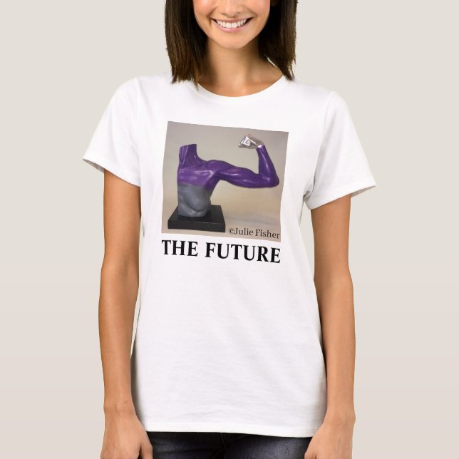 THE FUTURE-Women's white t-shirt (Front)