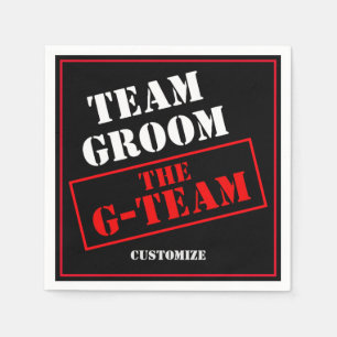 The G-Team Team Groom Napkin