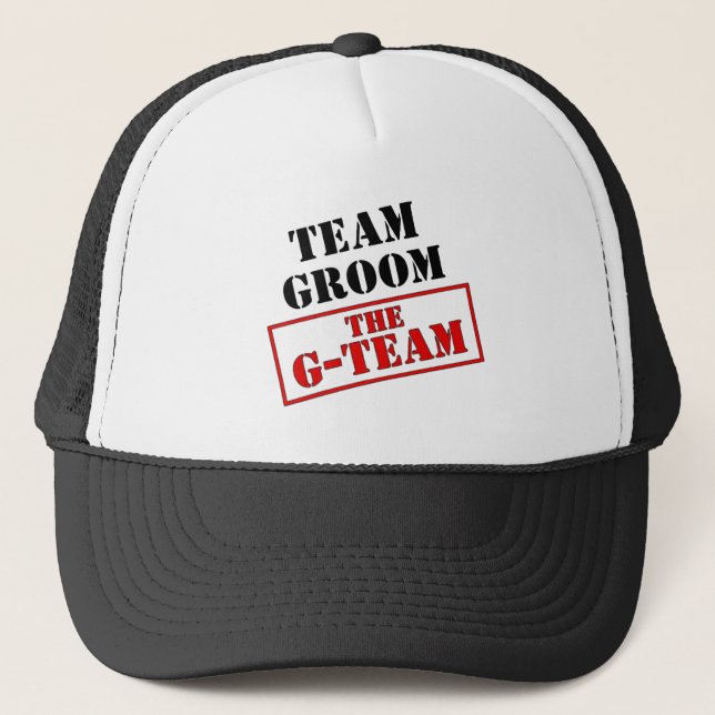 The G-Team Team Groom Trucker Hat (Front)