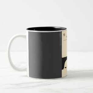 The Gal�pagos Islands Vintage Minimal Travel Poste Two-Tone Coffee Mug