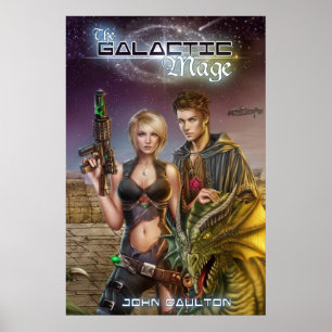 The Galactic Mage Book Cover Poster