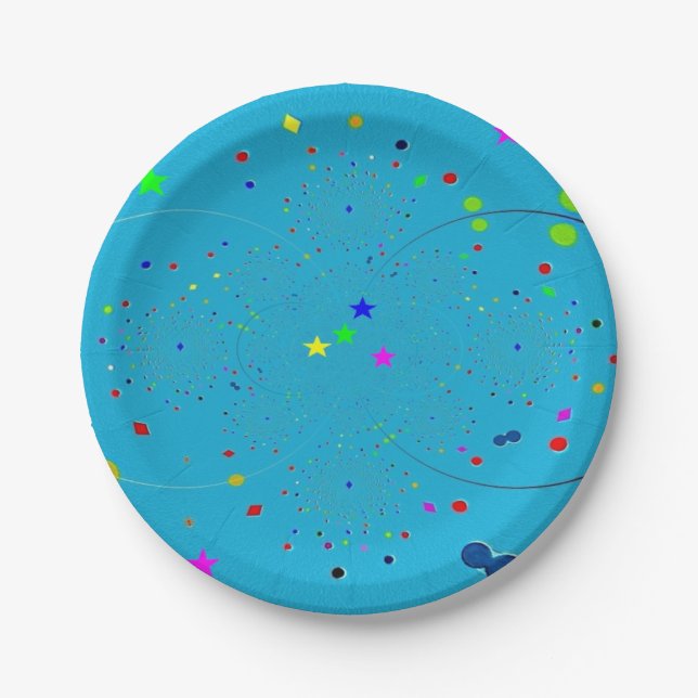 "The Galaxy at Play" Paper Plate (Front)