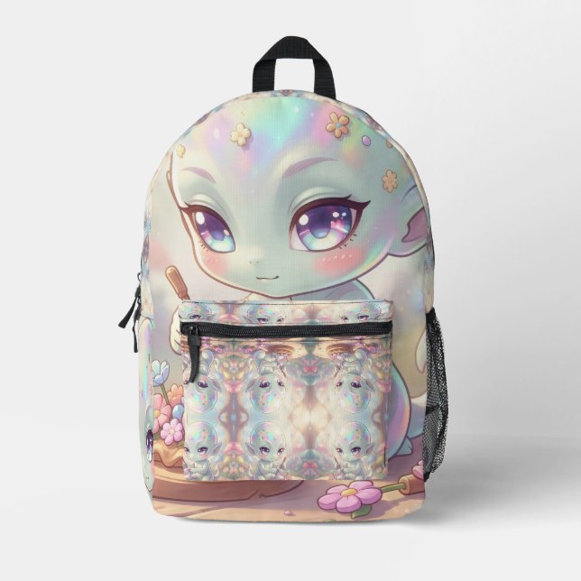 The Galaxy Wanderers of Nectar Printed Backpack (Front)