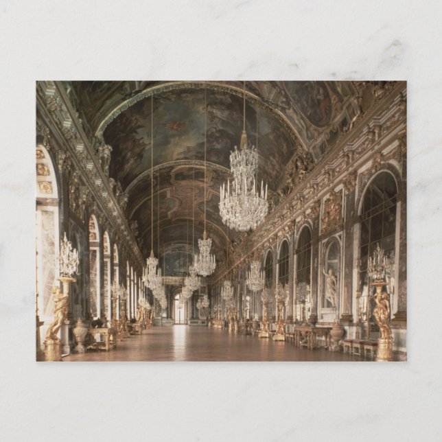 The Galerie des Glaces  1678-84 Postcard (Front)