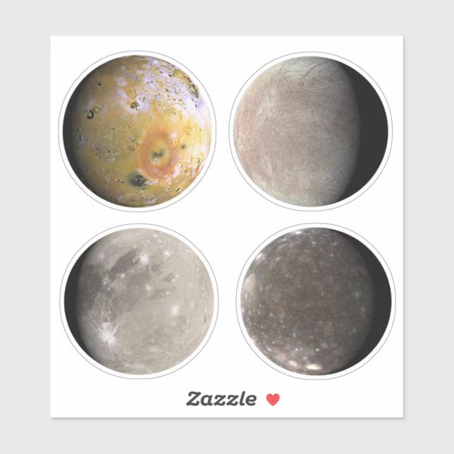 The Galilean Moons Sticker Sheet (Sheet)