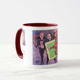 The Gallery Game Painting / Artist Larry Lerew Mug