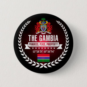 The Gambia 6 Cm Round Badge
