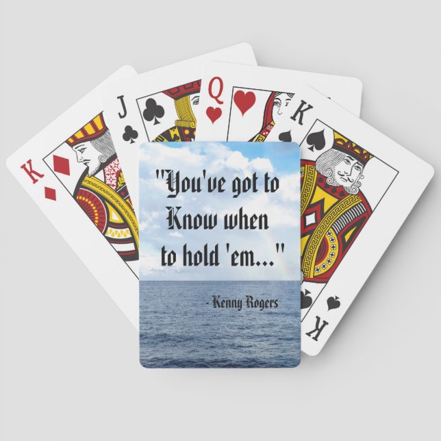 "The Gambler" Playing Cards (Back)