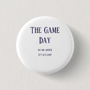 the game day football club match name year date 3 cm round badge