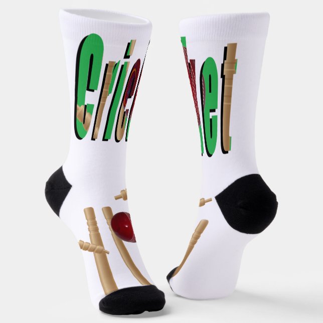 The Game Is Cricket, Crew Socks (Angled)