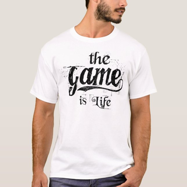 the Game is Life (White) - Men's T-Shirt (Front)