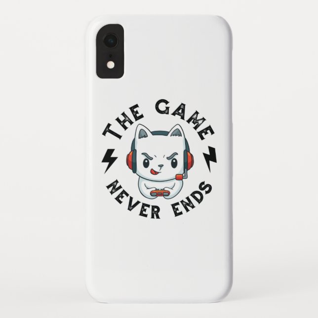 The Game never ends Case-Mate iPhone Case (Back)