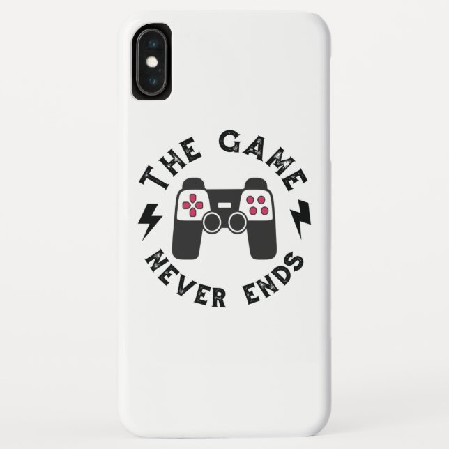 The Game never ends Case-Mate iPhone Case (Back)