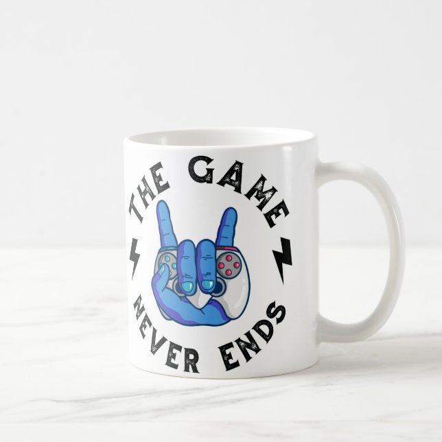 The Game never ends Coffee Mug (Right)