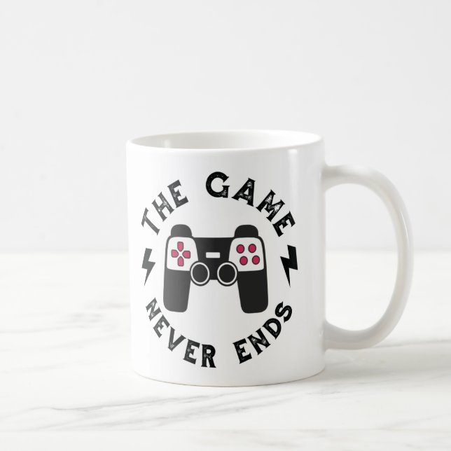 The Game never ends Coffee Mug (Right)