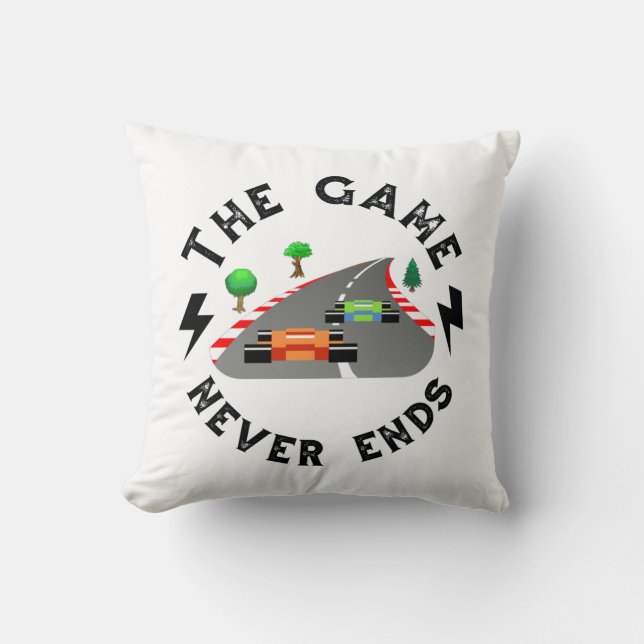 The Game never ends Cushion (Front)