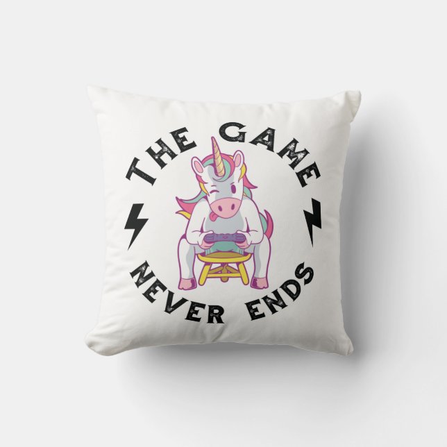 The Game never ends Cushion (Front)