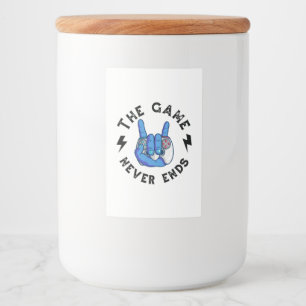 The Game never ends Food Label