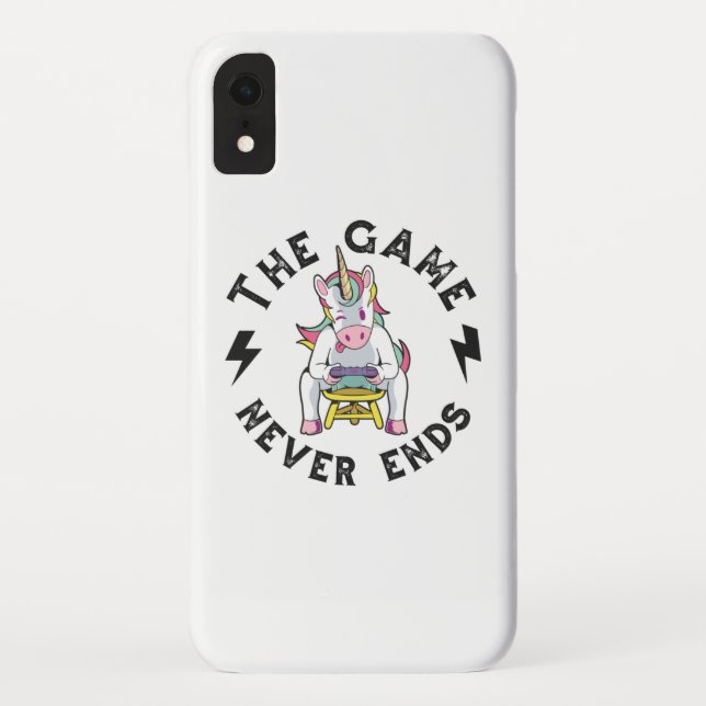 The Game never ends for Unicorns Case-Mate iPhone Case (Back)